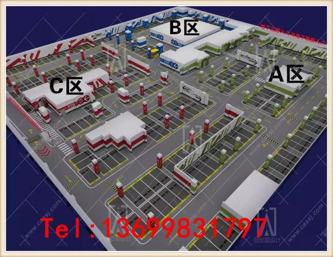 停车场cad平面图设计公司 停车场设计 停车场车位图设计